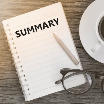 weekly recap on a poster board